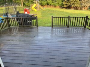 Before anything while deck is wet